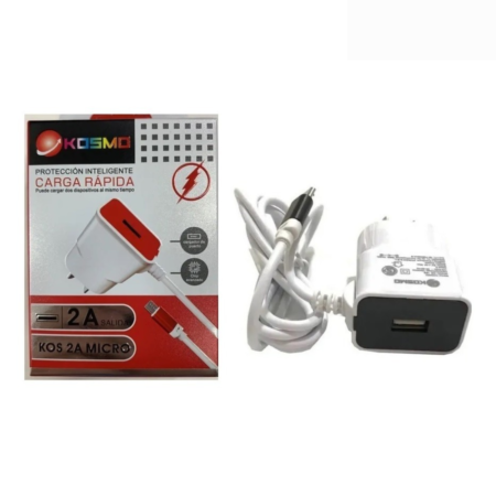 CARGADOR KOSMO / AITECH / IBEK MICRO USB o USB-C 3.8A