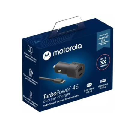 CARGADOR AUTO MOTOROLA 45W ORIGINAL
